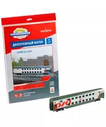 HO 1:87 Double Decker Passenger Coach Model Kit 52 Parts - $35.99