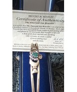 Vintage 1990-s 22 CT  Gold/  925 Silver Emerald Claddagh Bangle in Box with Cert - $272.25