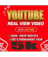 5K Youtube views, top quality, real and active, no drop, worldwide - $25.80 CAD