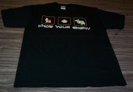 Nintendo Super Mario Bros KNOW YOUR ENEMY T-Shirt YOUTH XL Koopa Bowser NEW - £12.27 GBP