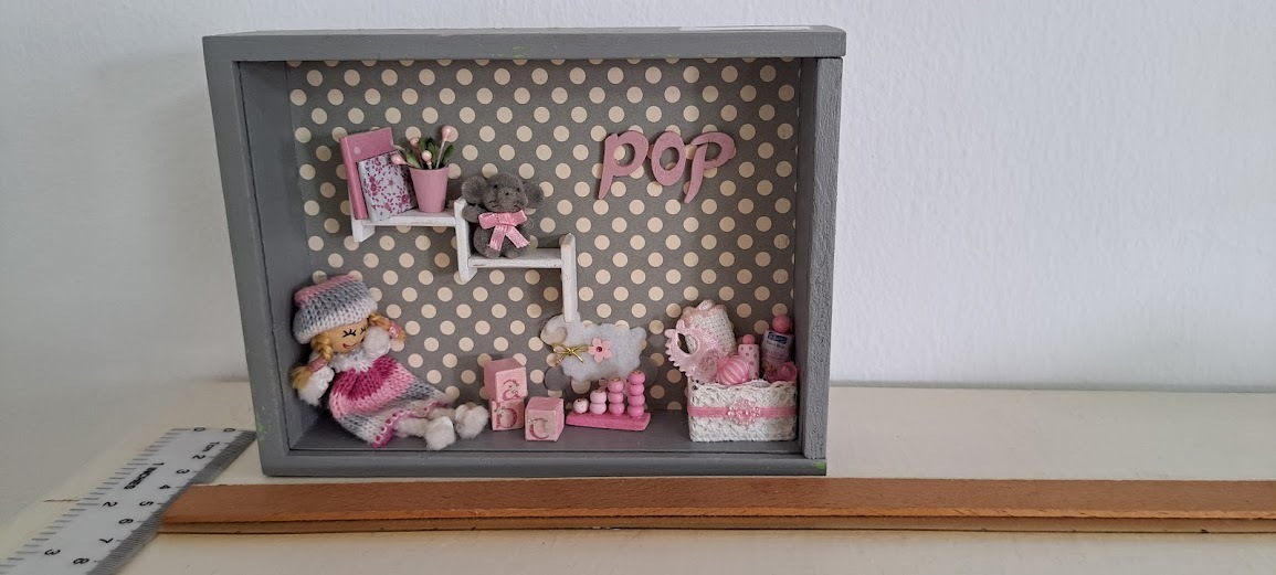 Miniature handmade art in box [ART10229] - $59.00
