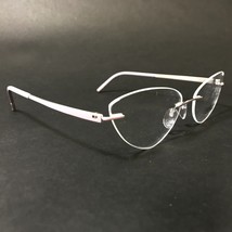 Silhouette Eyeglasses Frames 5529 HE 4000 Purple Silver Momentum 56-17-135 - £183.66 GBP