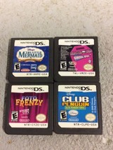 4 Nintendo DS games Foto Frenzy, Club Penguin, Little Mermaid, Monster High - £12.47 GBP