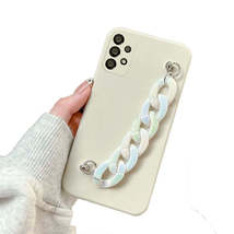 Anymob Xiaomi Phone Case White Wrist Chain Marble Bracelet Silicone For POCO X3  - $23.80