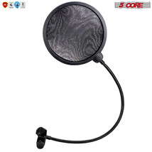 5Core Flexible Double Layer Studio Microphone Wind Screen Mask Shield Pop Filter - £6.66 GBP