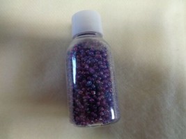 Bottle of Seed Beads 1.5 oz (new) Dark Purple - £3.90 GBP