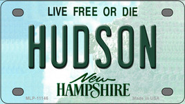 Hudson New Hampshire Novelty Mini Metal License Plate Tag - £11.79 GBP