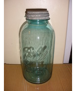 Ball 1/2 gallon green canning jar with lid, good condition - £18.08 GBP