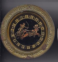 LUXOR Hotel Casino Las Vegas, NV  $1 &quot; CHARIOT&quot; 1995 Brass Gaming Token, Used - £7.79 GBP