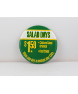 1980s Mc Donald&#39;s Staff Pin - Early Mc Salad Pin - 1.59 with a Diet Coke  - $20.37 CAD