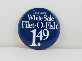 1980s Mc Donald&#39;s Staff Pin - Great February Special - The Mc Fish only ... - £11.76 GBP