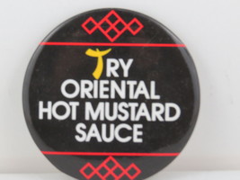 1980s Mc Donald&#39;s Staff Pin -  Mc Nuggests Pin - Try Oriental Hot Mustard Sauce  - £11.99 GBP