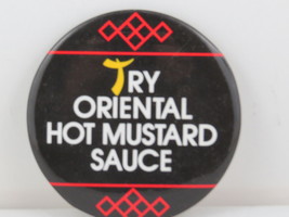 1980s Mc Donald&#39;s Staff Pin -  Mc Nuggests Pin - Try Oriental Hot Mustard Sauce  - £11.97 GBP