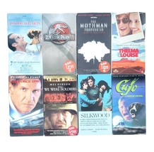 Lot 8 Vtg VHS Movies Tapes Cujo Silkwood Jurassic Mothman &amp; More, Drama Thriller - £30.27 GBP