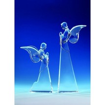 Butterfly Angel 90056 Set of 2 Figurine Crystal Cut Acrylic Clear 5.5&quot; /... - $30.69