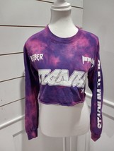 Justin Bieber Stadium World Tour Tye Dye Size Small Long Sleeve Crop Top Shirt - £10.38 GBP