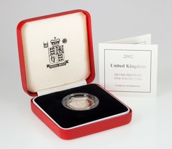 2002 Großbritannien Silber Piedfort 0.5kg Beweis Münze, Km P102 - £90.66 GBP