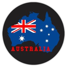 AUSTRALIA Map : Gift Coaster Australian Aussie Flag Expat Pride Country Souvenir - £3.97 GBP