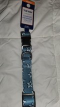 Top Paw Blue Star Comfort Neoprene Dog Collar (M) Neck 14-20&quot; - £6.92 GBP