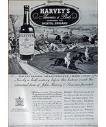 Harvey&#39;s Bristol Cream, 1935 Print Ad. B&amp;W Illustration (the Liverpool G... - £10.22 GBP