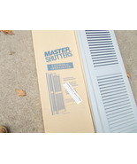 New in Box PAIR of Cathedral Top Open Louver Custom Vinyl Shutters 14 1/2" x 52" - $35.00