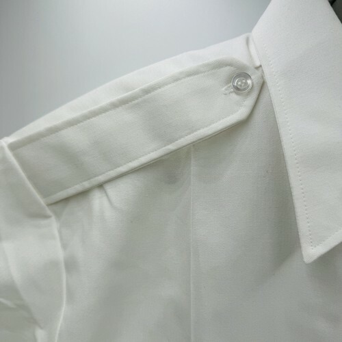 NEW Marlow White Shirt MEN'S TAPERED BODY SHORT SLEEVE, TYPE 1 RN#62573 Size 17 Item image 4