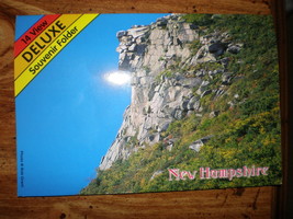 NH Old Man of the Mountain White Mountains Deluxe 14View Deluxe Souvenir Folder - £7.83 GBP