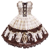 Angelic Pretty Chess Chocolate Bustier JSK Dress in Beige Lolita Fashion Kawaii - £211.04 GBP