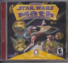 STAR WARS Math - Jabba&#39;s Game Galaxy Lucas Learning Ages 6 - 9 Interactive CD - £4.66 GBP