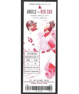 Los Angeles Angels Boston Red Sox 2015 Ticket Mike Napoli HR Xander Boga... - £2.76 GBP