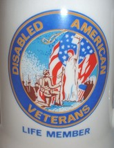 Ceramic coffee mug: DAV (Disabled American Veterans) Life Member; Made i... - £11.98 GBP