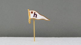 Vintage HNK Hajduk Split Football/Soccer Club Lapel Pin - Flag Logo - £30.50 GBP