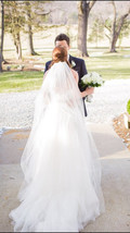 Wedding Veil,WHITE, Cathedral, ivory, white, diamond white, 108 inch long - $34.99