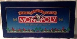 Monopoly Deluxe Anniversary Vintage 1984 With 1 Pack Sealed Money, Gold Tokens - $9.94