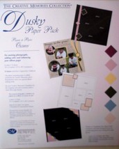New Creative Memories Dusky Solid Paper Pack:6 Sheets/6 Colors - £6.26 GBP