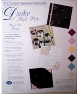 New Creative Memories Dusky Solid Paper Pack:6 Sheets/6 Colors - $10.71 CAD