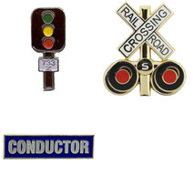 Model Railroad Train Crossing, Block Signal, Conductor Pins 1&quot; - $14.81