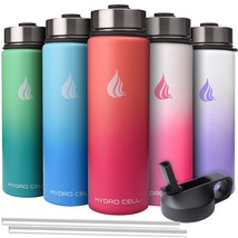 Stainless Steel Insulated Water Bottle With Straw - For Cold &amp; Hot Drink... - £33.72 GBP