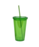 Eco To Go Cold Drink Tumbler - Double Wall -16oz. Capacity - Eco Green - £3.97 GBP