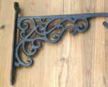 LARGE Cast Iron Victorian Style Plant Hook Garden Hanger Wall Barn Fence... - £19.74 GBP