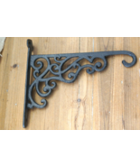 LARGE Cast Iron Victorian Style Plant Hook Garden Hanger Wall Barn Fence... - $34.21 CAD