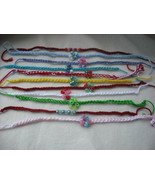 500pc. Assorted Random Crochet Friendship Bracelets with Bead Charms.  - €24,05 EUR