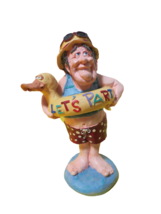 Vintage 1999 Russ Berrie Doug Harris Collection Lets Party Ceramic Figurine 7&quot;T - £11.65 GBP