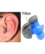 Filtered S plug 20 dB noise reduction earplug musicians earplug low profile - £20.40 GBP