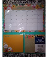 2023 monthly calendar, 2 sticky pads for notes - £3.92 GBP