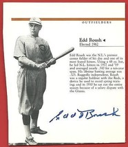 EDD  J.  ROUSH   ORIGINAL  SIGNED  AUTOGRAPHED   MAGAZINE  PHOTO  W / ST... - £39.33 GBP