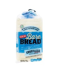 2 pack H‑E‑B Bare Bread Crustless White Bread 13 oz Top Quality Always Fresh - $37.59