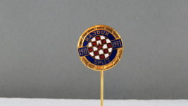 Vintage HNK Hajduk Split Football/Soccer Club Lapel Pin - 60th Anniversary - £35.92 GBP