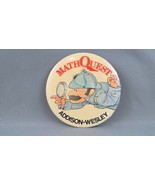 SB Math Quest Pin - Made in Canada - 1980s Promo Pin !!  - €24,79 EUR