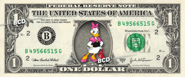 DAISY DUCK on REAL Dollar Bill Collectible Celebrity Cash Money Gift - £5.32 GBP